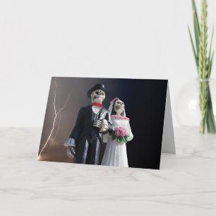 TARJETAS DE FELICITACIONES DEL BODA DE ESQULETON D