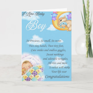 Tarjetas de felicitaciones del muchacho de recién