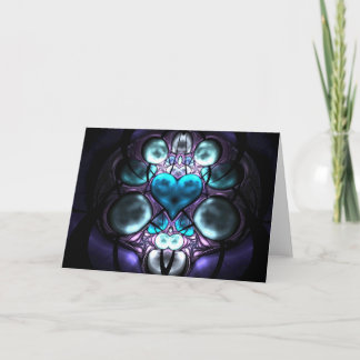 Tarjetas de felicitaciones encantadas del fractal