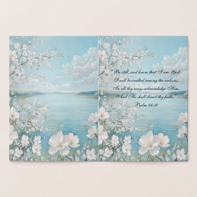 Tarjetas de Felicitaciones Florales con Versículos (Interior)