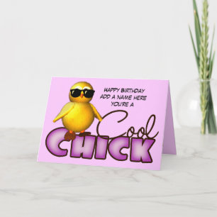 Tarjetas de felicitaciones personalizadas polluelo