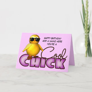 Tarjetas de felicitaciones personalizadas polluelo