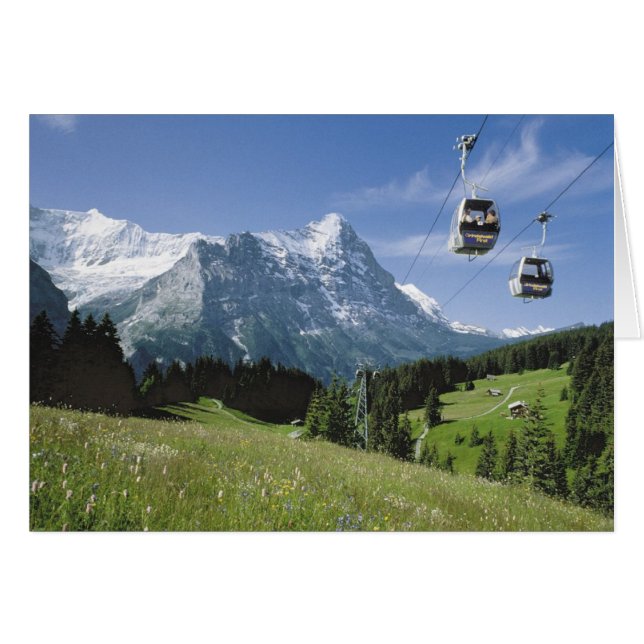 Tarjetas de felicitaciones suizas, Grindelwald, (Anverso (Horizontal))
