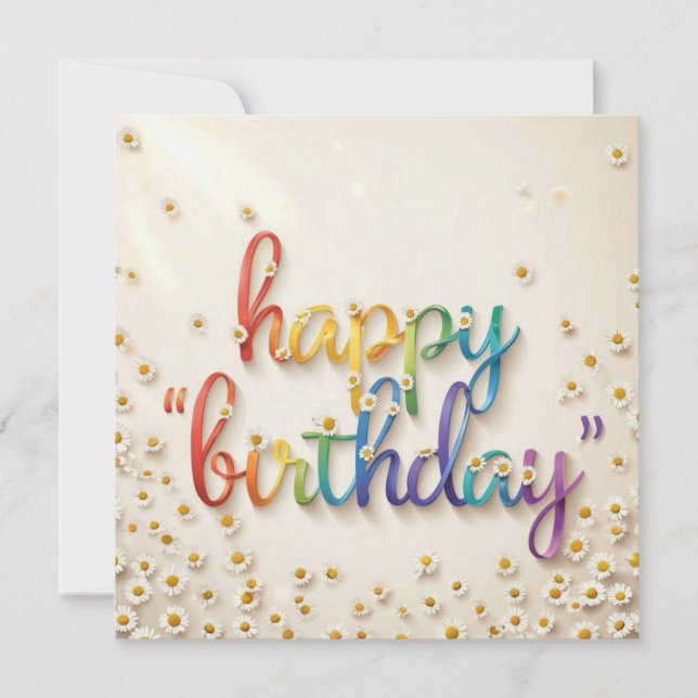 Tarjetas de Feliz Cumpleaños  (Anverso)
