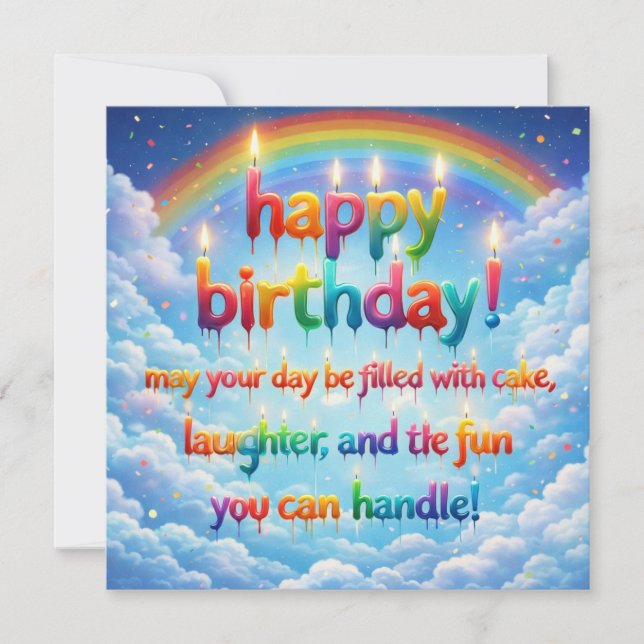Tarjetas de Feliz Cumpleaños  (Anverso)