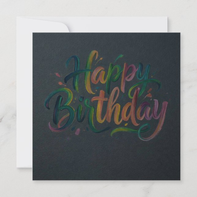 Tarjetas de Feliz Cumpleaños  (Anverso)