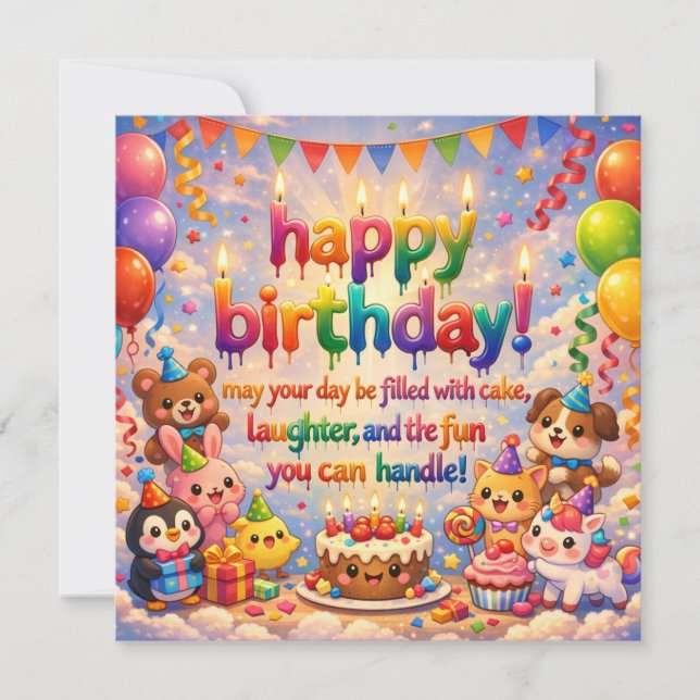 Tarjetas de Feliz Cumpleaños (Anverso)