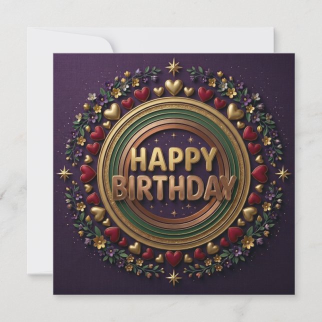 Tarjetas de Feliz Cumpleaños (Anverso)