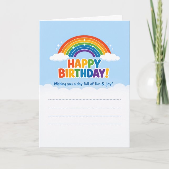 Tarjetas de Feliz Cumpleaños  (Anverso)