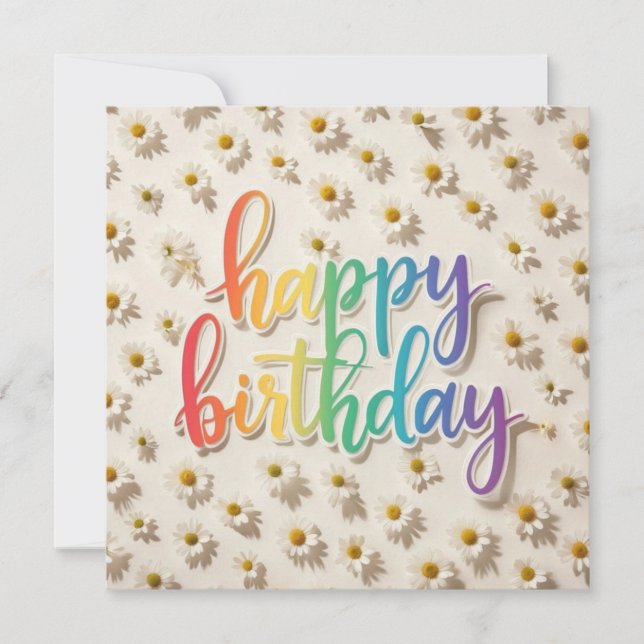 Tarjetas de Feliz Cumpleaños  (Anverso)