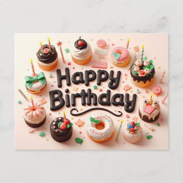 Tarjetas de Feliz Cumpleaños (Anverso)