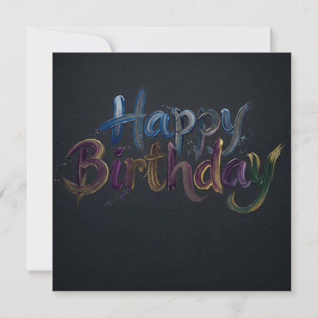 Tarjetas de Feliz Cumpleaños  (Anverso)