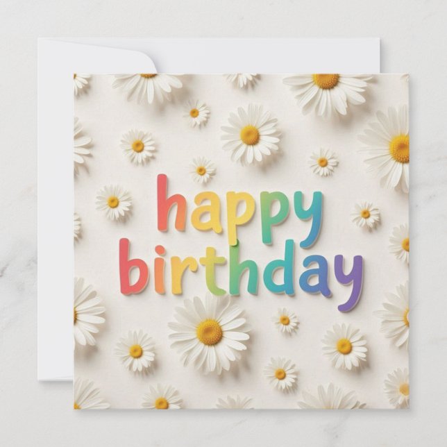 Tarjetas de Feliz Cumpleaños  (Anverso)