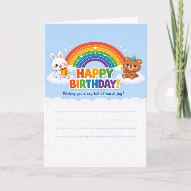 Tarjetas de Feliz Cumpleaños  (Anverso)