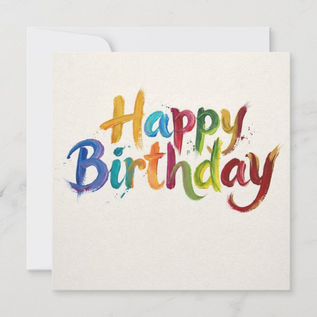 Tarjetas de Feliz Cumpleaños  (Anverso)
