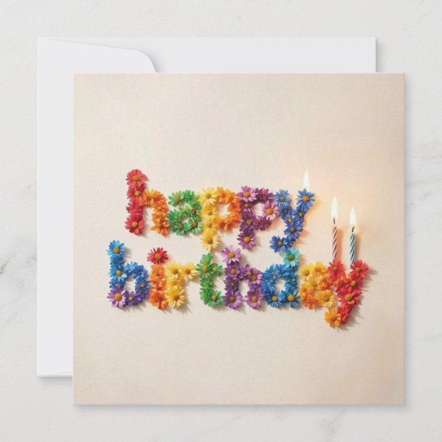 Tarjetas de Feliz Cumpleaños  (Anverso)