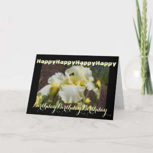 Tarjetas de Feliz Cumpleaños Iris Flores Únicas