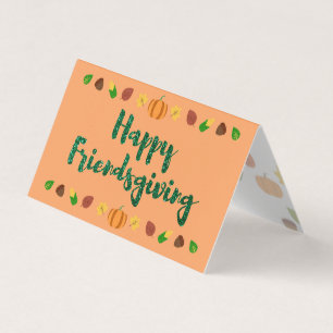 Tarjetas de Feliz Día de Acción de Gracias y Frien