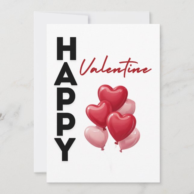 Tarjetas de Feliz Día de San Valentín | Tarjeta de (Anverso)