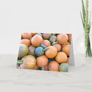Tarjetas de Feliz Halloween con Foto de Calabazas