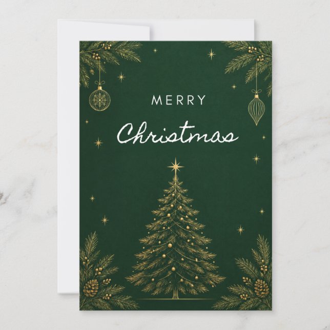 Tarjetas de Feliz Navidad de Cumpleaños (Anverso)