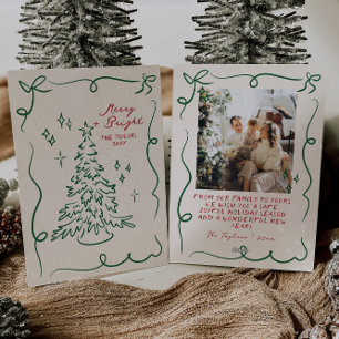 Tarjetas de festividad con tarjeta de Navidades di