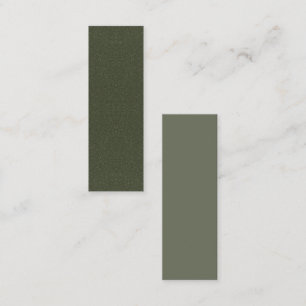 Tarjetas de fidelidad planas verdes Bicolor Moss -