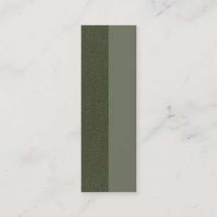 Tarjetas de fidelidad verde Moss de doble cara - P