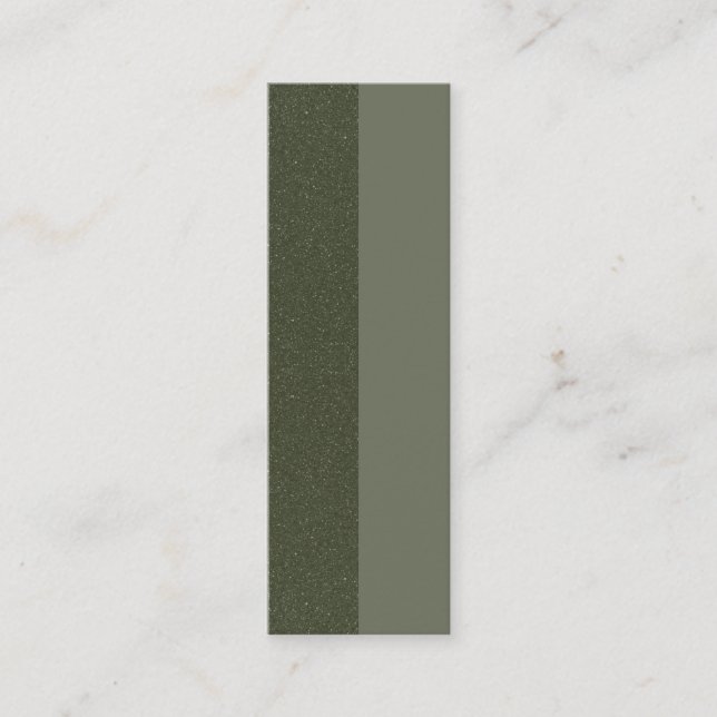 Tarjetas de fidelidad verde Moss de doble cara - P (Anverso)