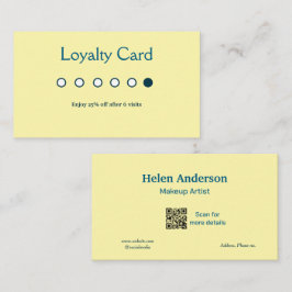 tarjetas de fidelización de salón de negocios clás