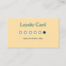 tarjetas de fidelización de salón de negocios clás