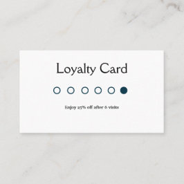 tarjetas de fidelización de salón de negocios clás