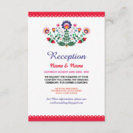 Tarjetas de Fiesta de Recepción de Boda Mexicanas 