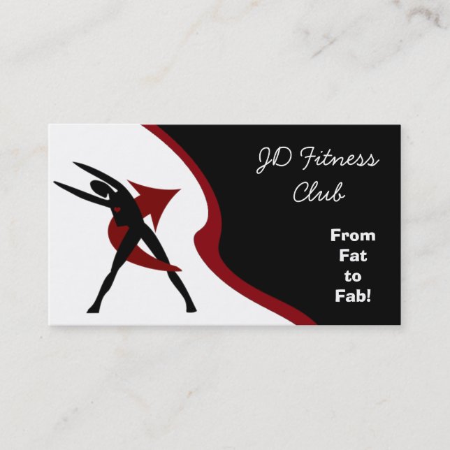 Tarjetas de Fitness Business (Anverso)