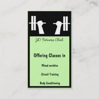 Tarjetas de Fitness Business