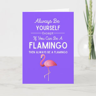 Tarjetas de flamenco lindas Humor divertido Pájaro