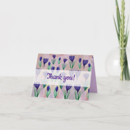 Tarjetas de flores crocus