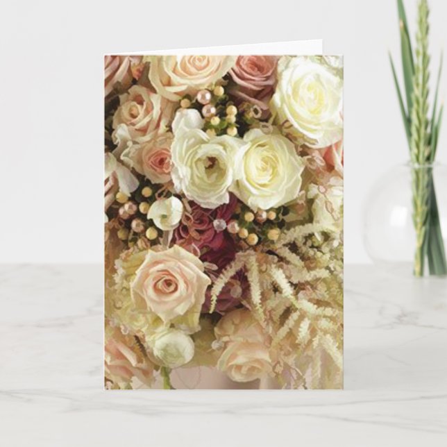Tarjetas de flores de boda (Anverso)