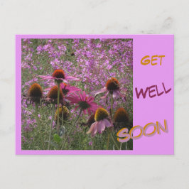 Tarjetas de Flores de Cono. Texto Personalizado. T