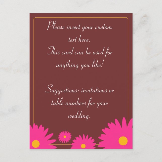 Tarjetas de Flores de Primavera (Anverso)