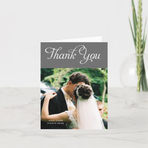 Tarjetas de Foto de Agradecimiento de Boda Persona
