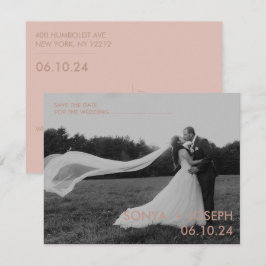 Tarjetas de Foto de Boda Mínima para Guardar la Fe