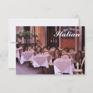 Tarjetas de foto de Comer Como un italiano