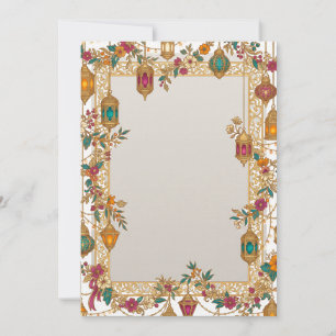 Tarjetas de Foto de Diwali con Linternas Colgantes