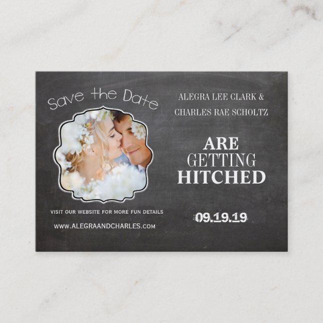 Tarjetas de Foto de Mini Save the Date (Anverso)