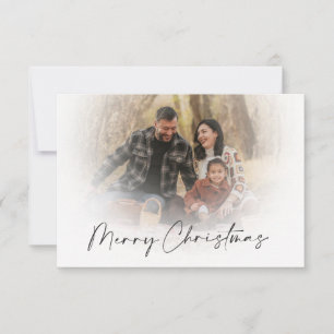 Tarjetas de foto navideñas de superposición suave