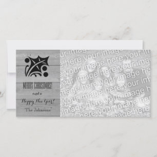 Tarjetas de foto navideñas rusas con foto personal