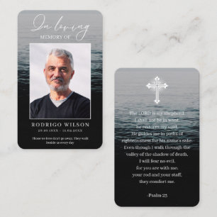 Tarjetas de Foto Oración Fúnebre Memorial en el Oc