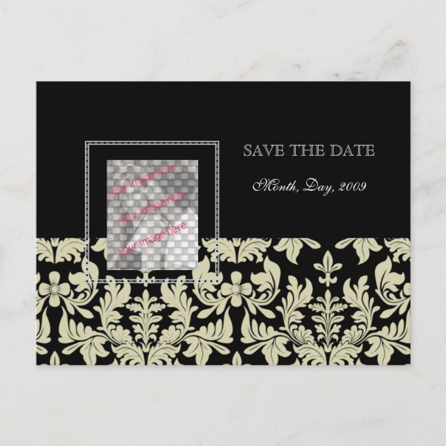 Tarjetas de foto, postales de ahorro de fecha en b (Anverso)