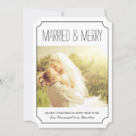 Tarjetas de fotos clásicas casadas y navideñas